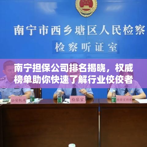 南宁担保公司排名揭晓，权威榜单助你快速了解行业佼佼者！