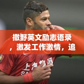 撒野英文励志语录，激发工作激情，追求梦想的力量之源